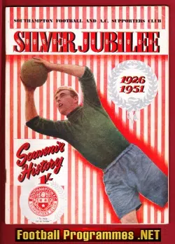 Southampton Football Club Supporters Silver Jubilee Booklet 1951