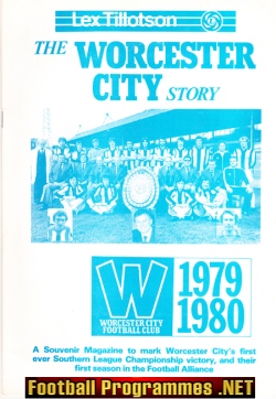 Worcester City Championship Victory Souvenir 1979 – 1980