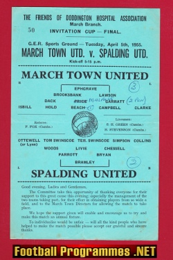 March Town v Spalding United 1955 – Invitation Cup Final