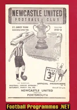 Newcastle United v Portsmouth 1952