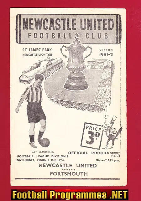 Newcastle United v Portsmouth 1952
