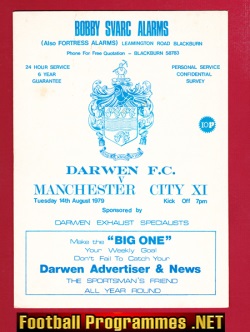Darwen v Manchester City 1979
