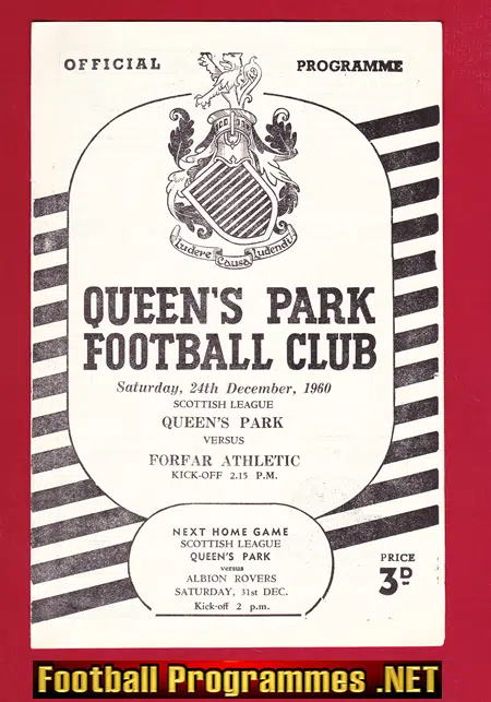 Queens Park v Forfar Athletic 1960