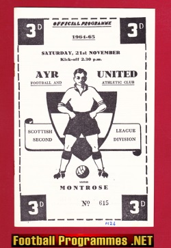 Ayr United v Montrose 1964