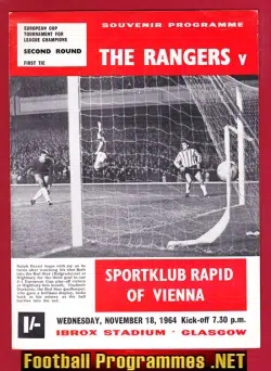 Glasgow Rangers v Rapid Vienna 1964 – European Cup Ibrox