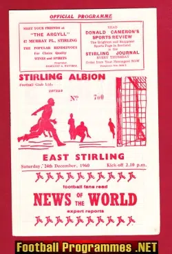 Stirling Albion v East Stirling 1960