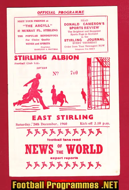Stirling Albion v East Stirling 1960