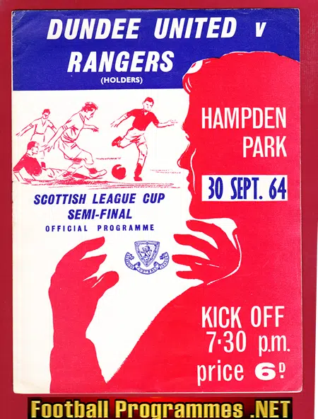 Dundee United v Glasgow Rangers 1964 - Scotland Cup Semi Final