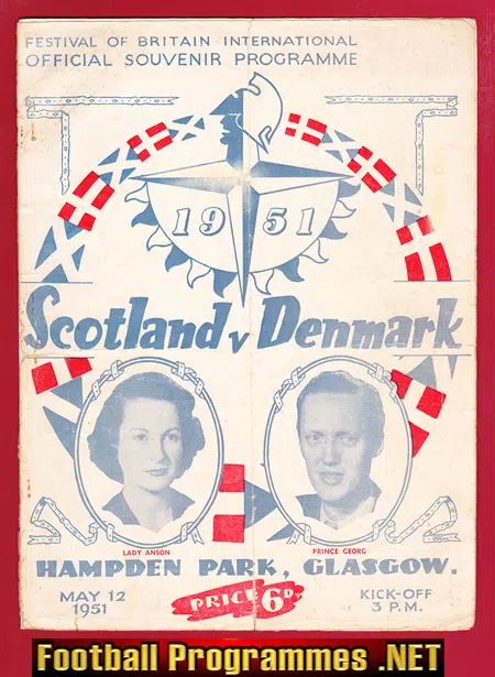 Scotland v Denmark 1951 – Festival Of Britain – Hampden Park