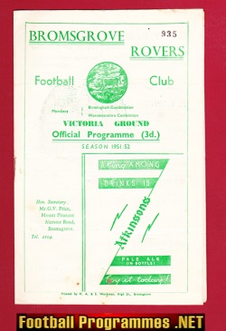 Bromsgrove Rovers v Bedford Town 1951 – FA Cup