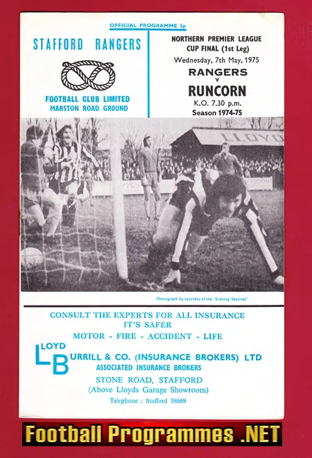 Stafford Rangers v Runcorn 1975 – Northern Cup Final