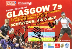 International Rugby Tournament Glasgow 7’s Poster 2013 Signed 3