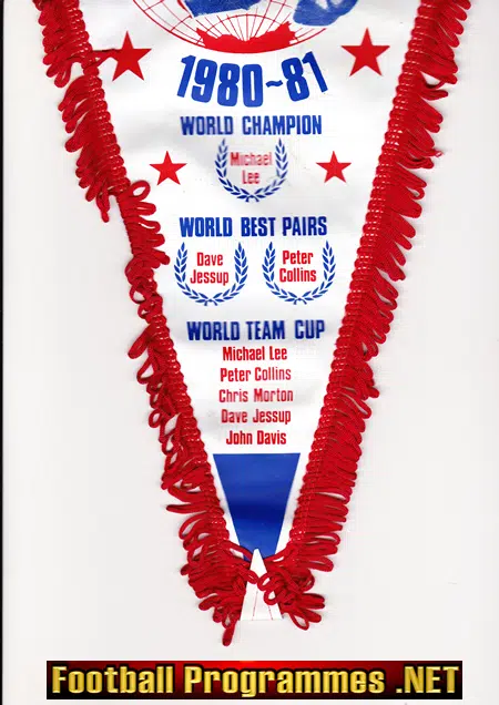 England Triple Champions Speedway Final Pennant Flag 1981