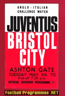 Bristol City v Juventus 1970 – Anglo Italian Match