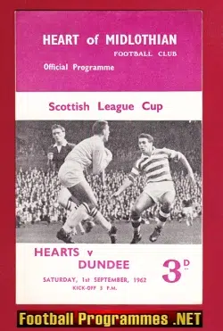 Heart Of Midlothian v Dundee 1962