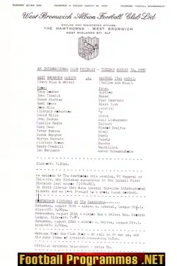 West Bromwich Albion v Hapoel Tel Aviv 1980 - Israel - Jewish