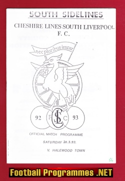 South Liverpool Cheshire Lines v Halewood Town 1993