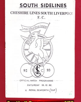 South Liverpool Cheshire Lines v Royal Seaforth 1992
