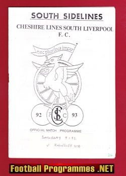South Liverpool Cheshire Lines v Knowsley United 1993