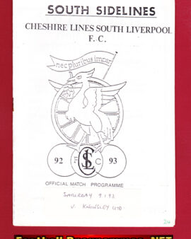 South Liverpool Cheshire Lines v Knowsley United 1993