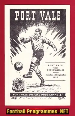Port Vale v Gillingham 1957