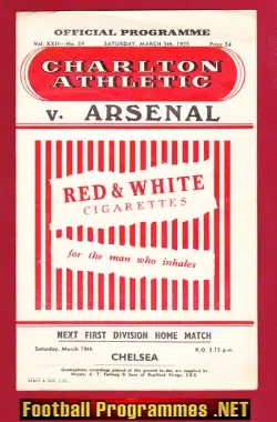 Charlton Athletic v Arsenal 1955