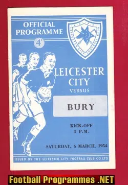 Leicester City v Bury 1954