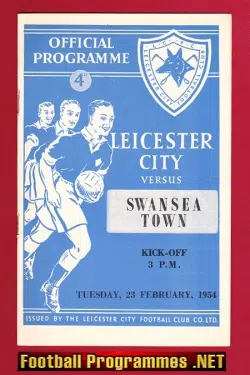 Leicester City v Swansea Town 1954