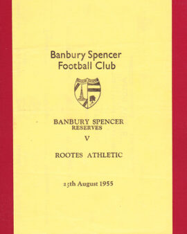 Banbury Spencer v Rootes Athletic 1955 – Reserves Match