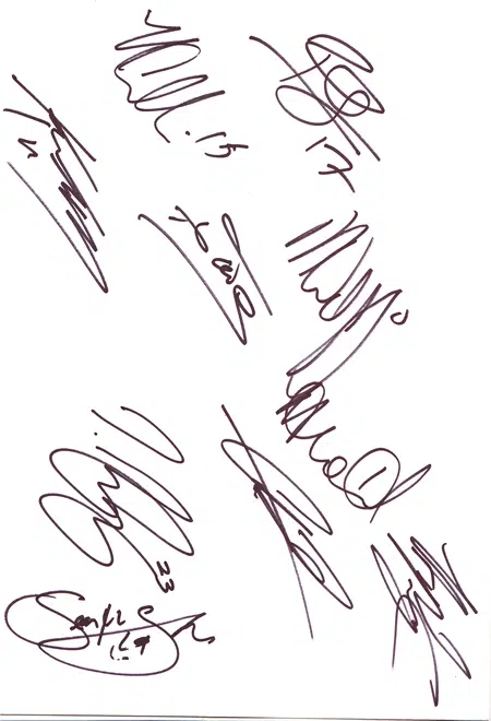 Sheffield United Football Club Genuine Multi Signed Autographed