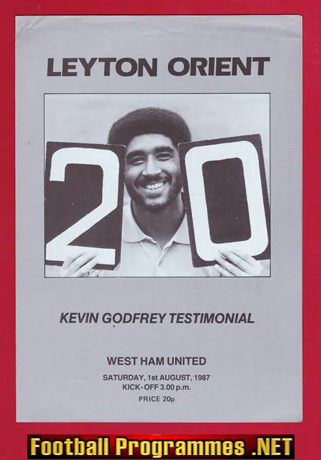 Kevin Godfrey Testimonial Benefit Match Leyton Orient 1987