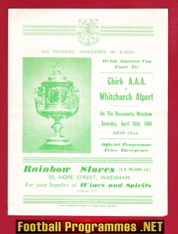 Chirk AAA v Whitchurch Alport 1959 – Welsh Amateur Cup Final
