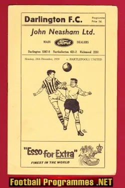 Darlington v Hartlepool United 1959