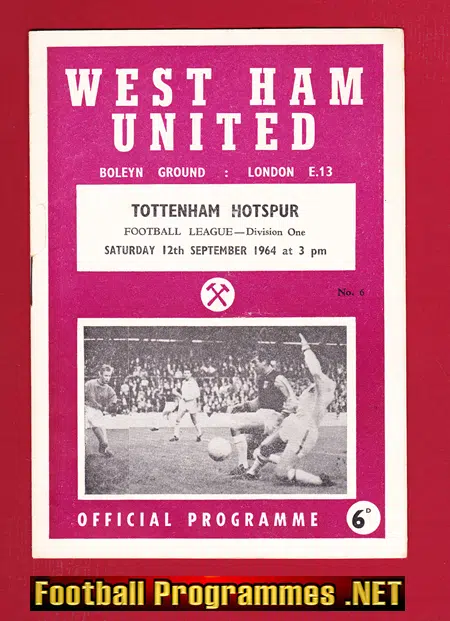West Ham United v Tottenham 1964