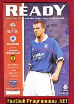 Glasgow Rangers v Beitar Jerusalem 1998 - Jewish Israel Team