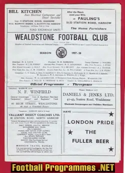 Wealdstone v Enfield 1957