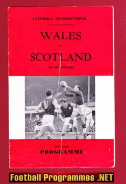 Wales v Scotland 1969 - Wrexham Pirate Programme