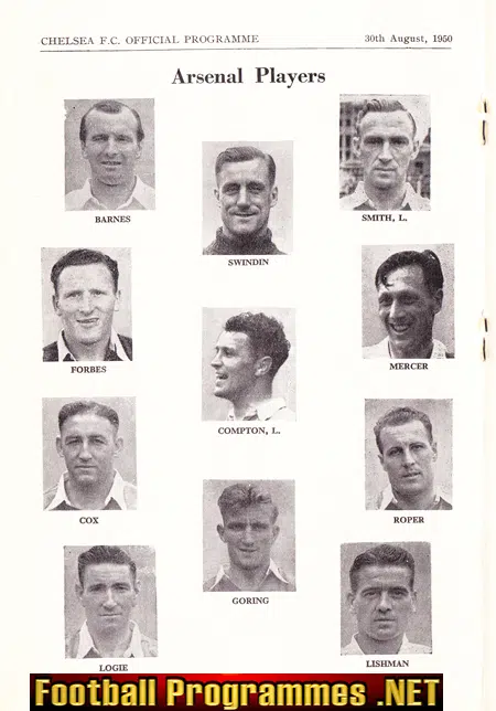 Chelsea v Arsenal 1950 - to clear