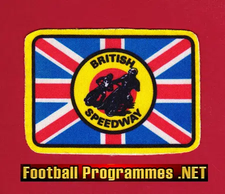 British Speedway Sew On Patch Badge