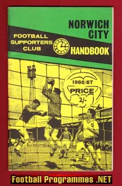 Norwich City Football Club Official Handbook 1966 - 1967