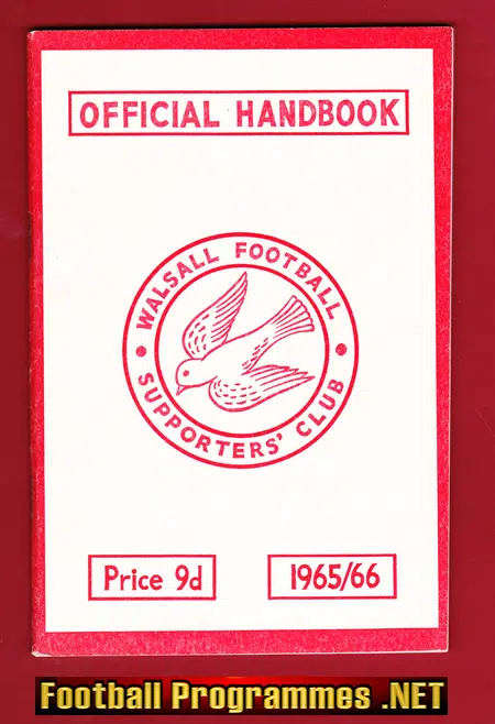 Walsall Football Club Official Handbook 1965 – 1966