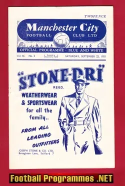 Manchester City v Arsenal 1951