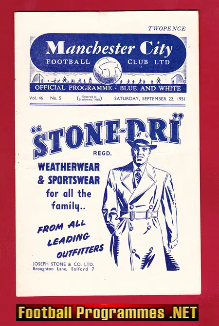 Manchester City v Arsenal 1951