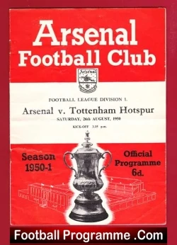 Arsenal v Tottenham 1950