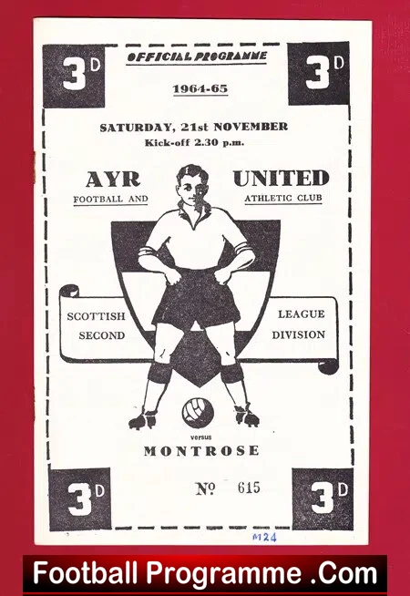 Ayr United v Montrose 1964