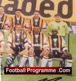 Barnet Football Team Squad Signed Wall Poster 1998 - 1999 - football programme