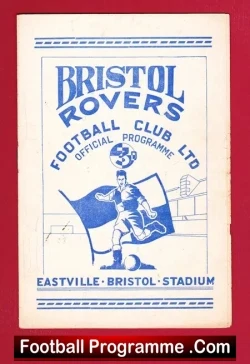 Bristol Rovers v Reading 1952 - to clear - football programme