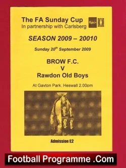 Brow v Rawdon Old Boys 2009 – Sunday Cup