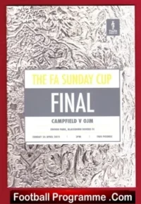 Campfield v OJM 2015 – FA Sunday Cup Final at Blackburn Rovers