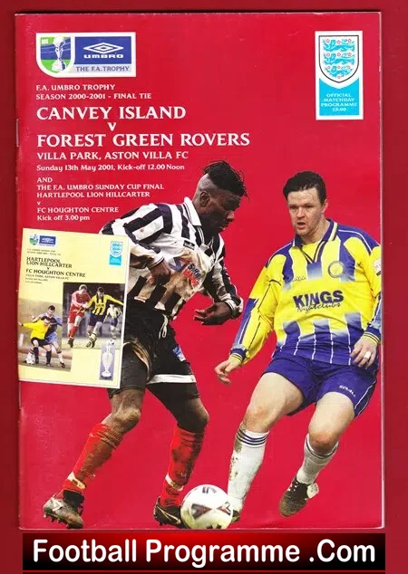 Canvey Island v Forest Green Rovers 2001 – FA Trophy Cup Final